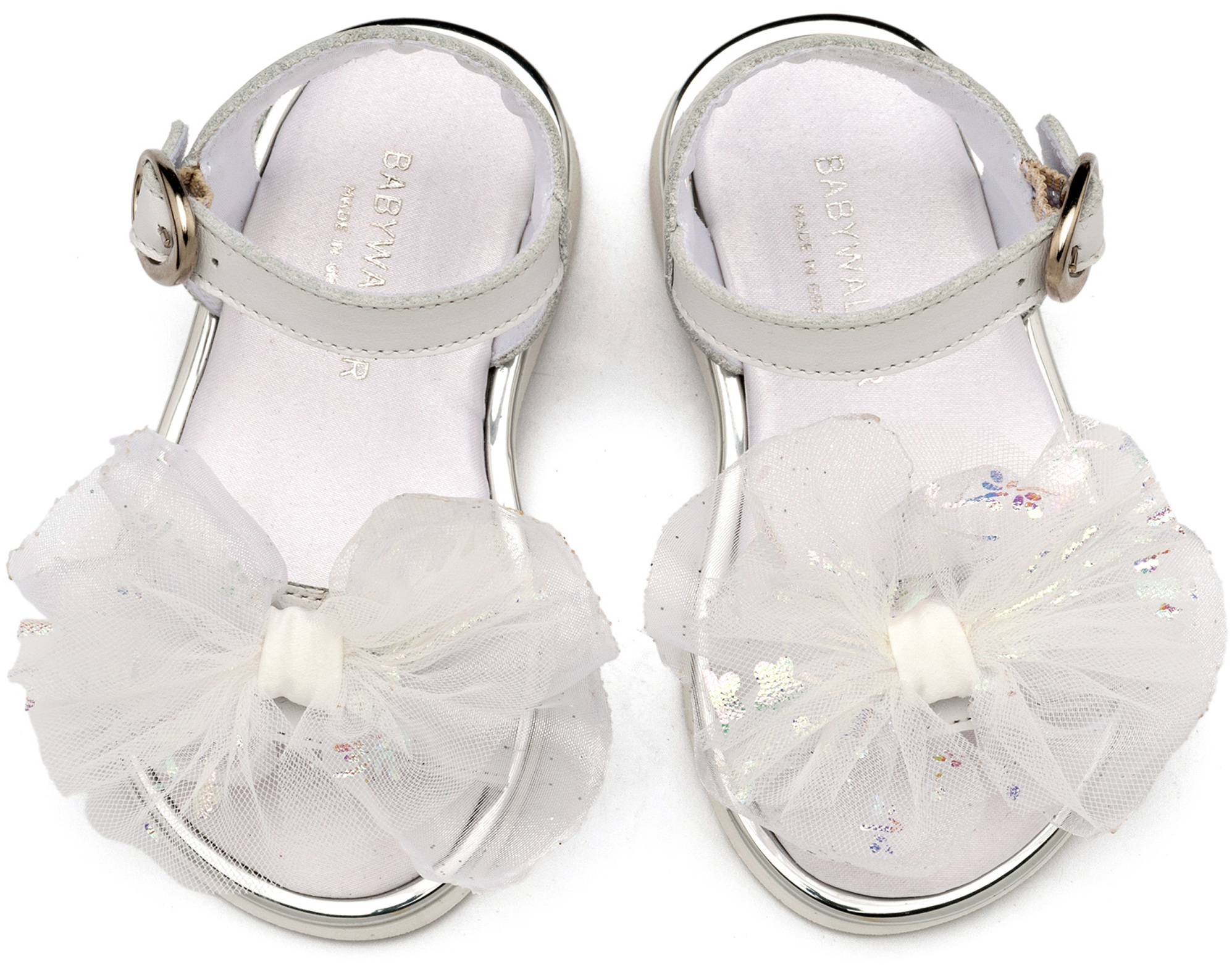 Πέδιλο με Χειροποίητο Υφασμάτινο Φιόγκο EXC5879 Λευκό - Image 2