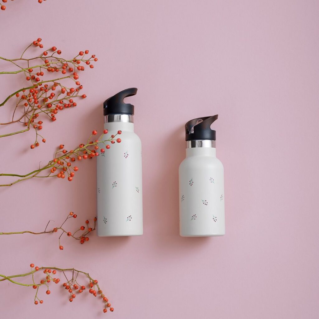 Fresk: Θερμός με διπλό τοίχωμα από ανοξείδωτο ατσάλι και ενσωματωμένο καλαμάκι 350ml – Berries – FR-FD300-09 - Image 2