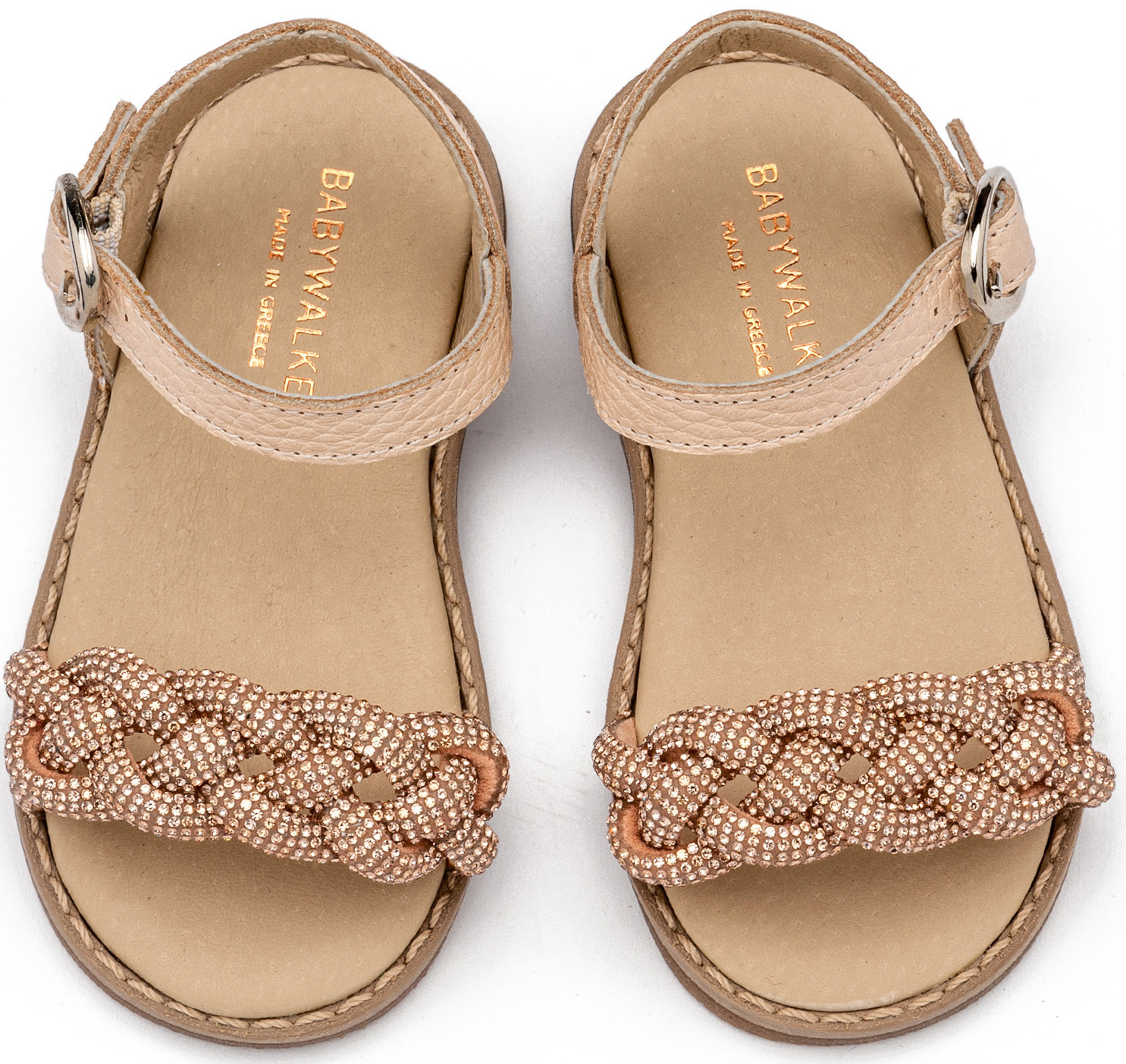 Δερμάτινο Σανδάλι GR0101 Nude - Image 3