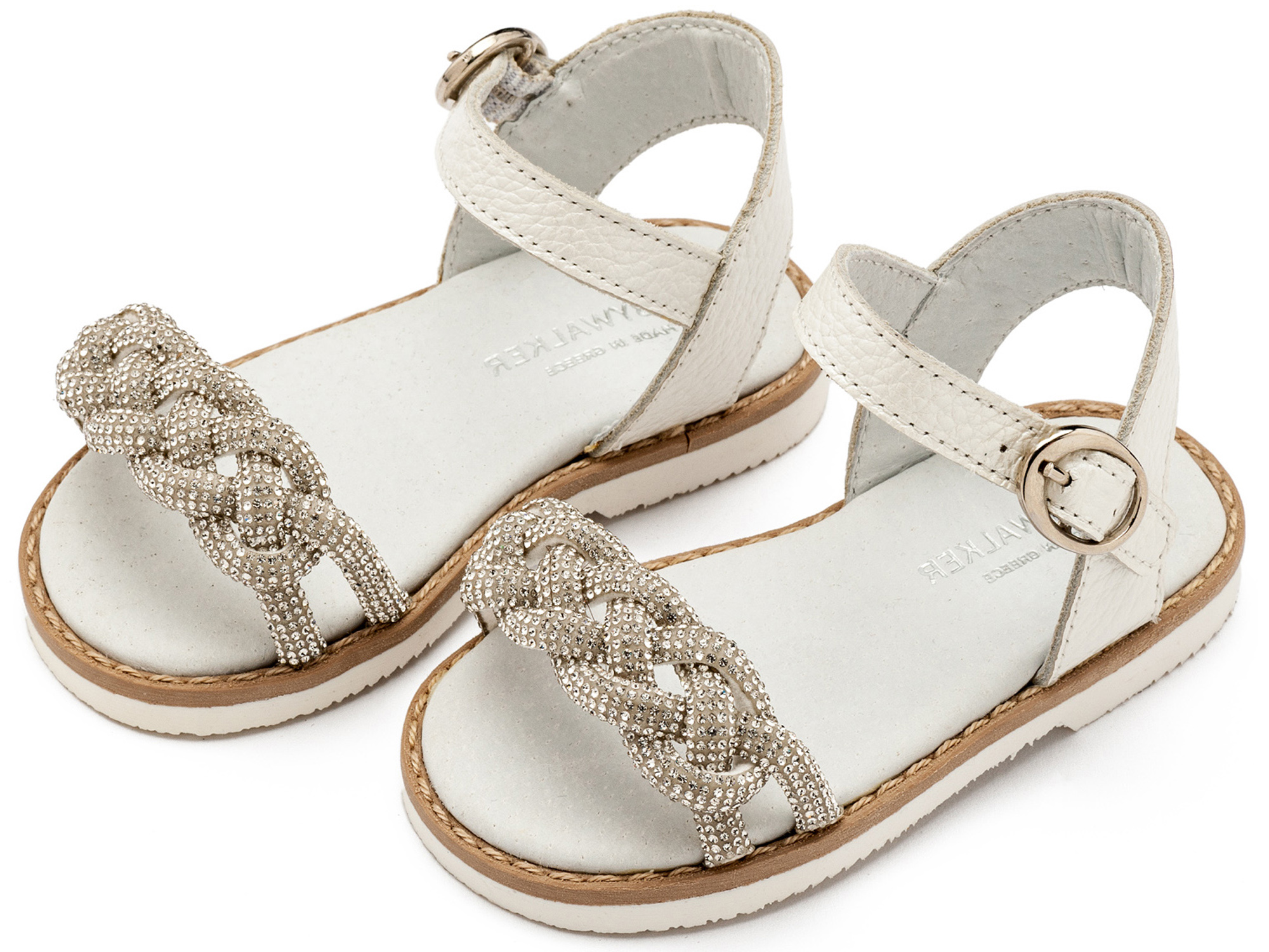 Δερμάτινο Σανδάλι GR0101 Λευκό - Image 3