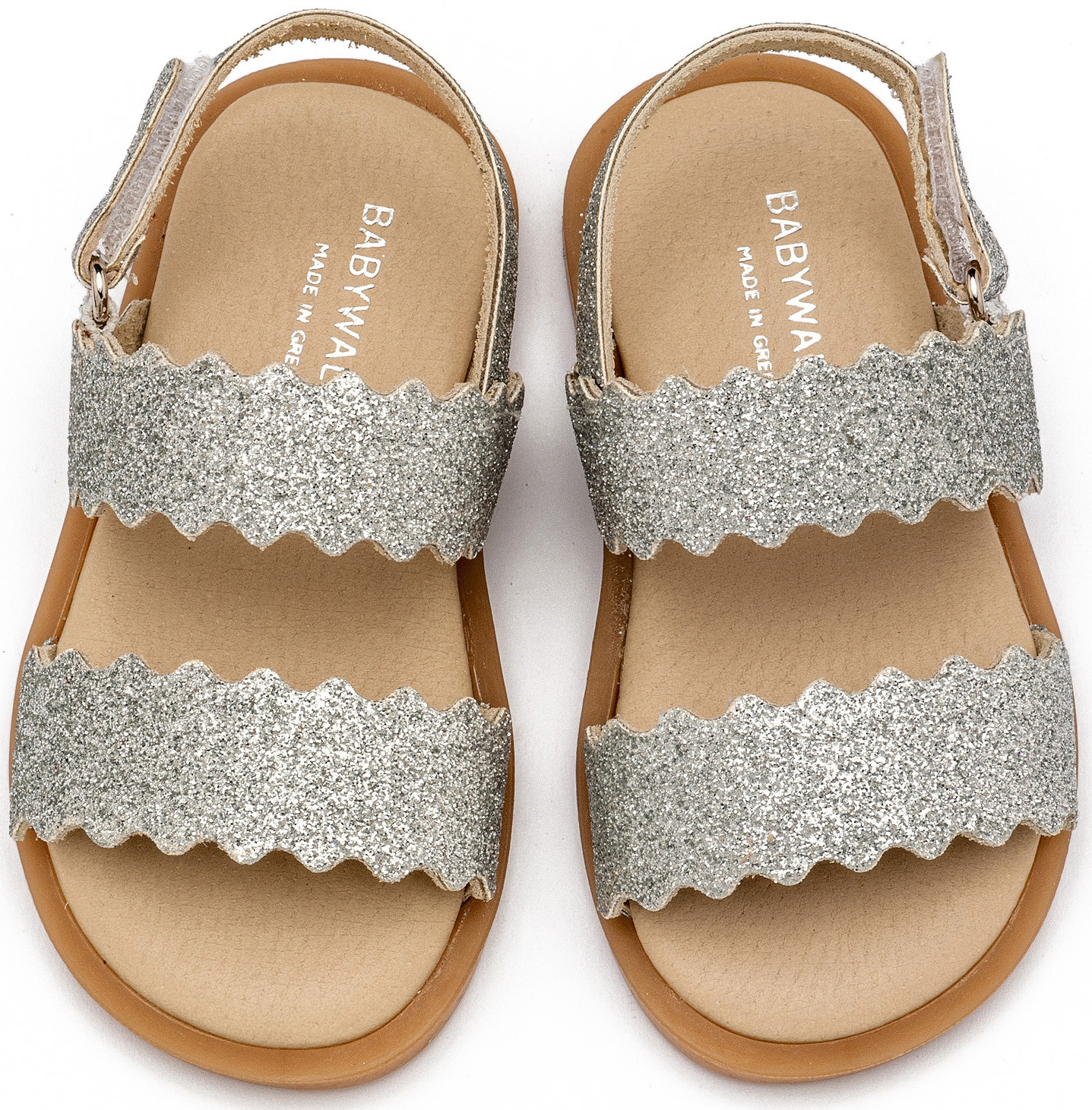 Δερμάτινο Σανδάλι GR0108 Silver - Image 3