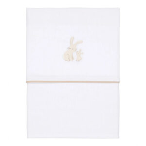 Little Dutch Σεντόνι Κούνιας Baby Bunny 110x140cm Λευκό LD-TE10193023