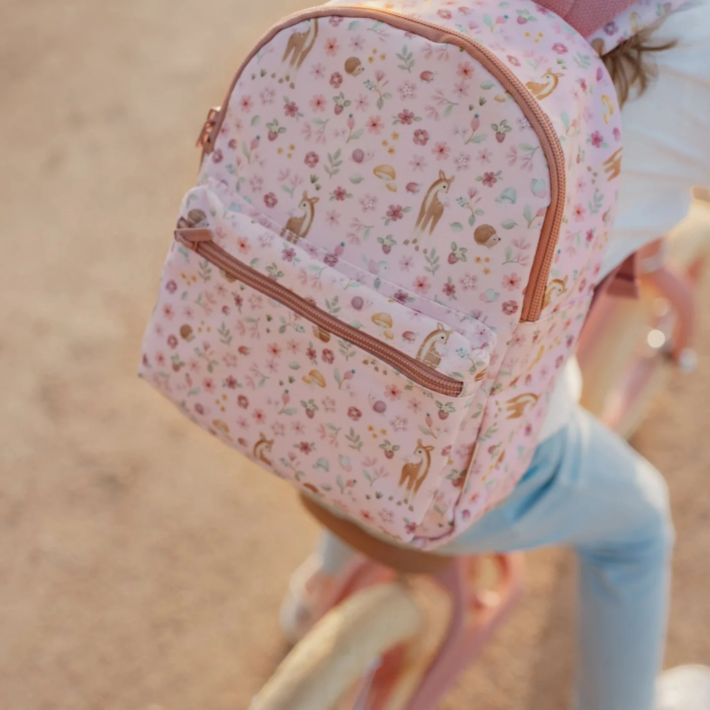 Little Dutch Σχολική Τσάντα Πλάτης Νηπιαγωγείου Ροζ (LD4910) 29x12x29εκ. - Image 3