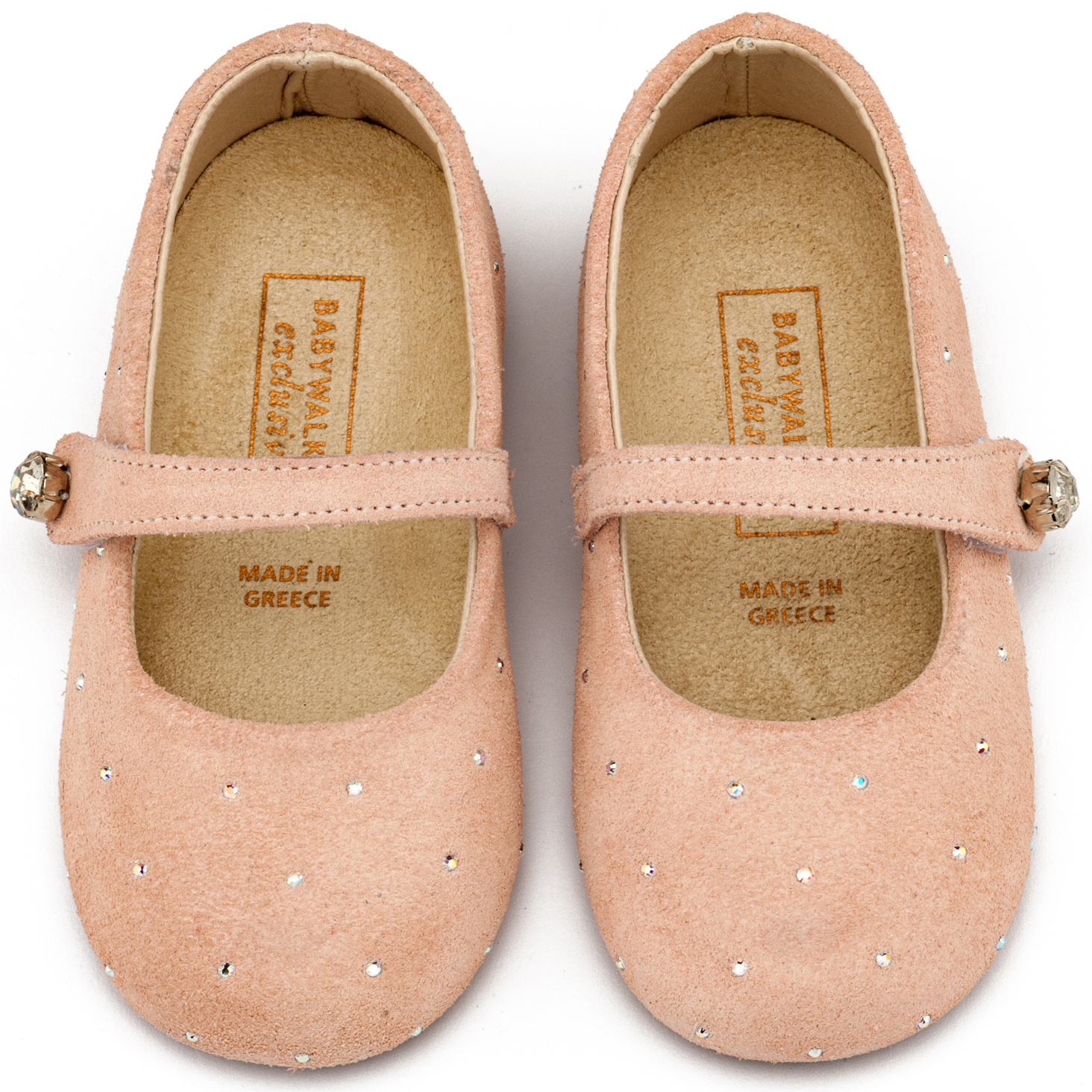 Γοβάκι Suede με Στρας LU6009 Νουντ - Image 2