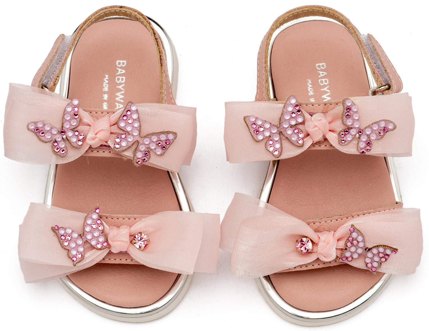 Πέδιλο με Φίογκους και Πεταλούδες LU6119 Ροζ - Image 2