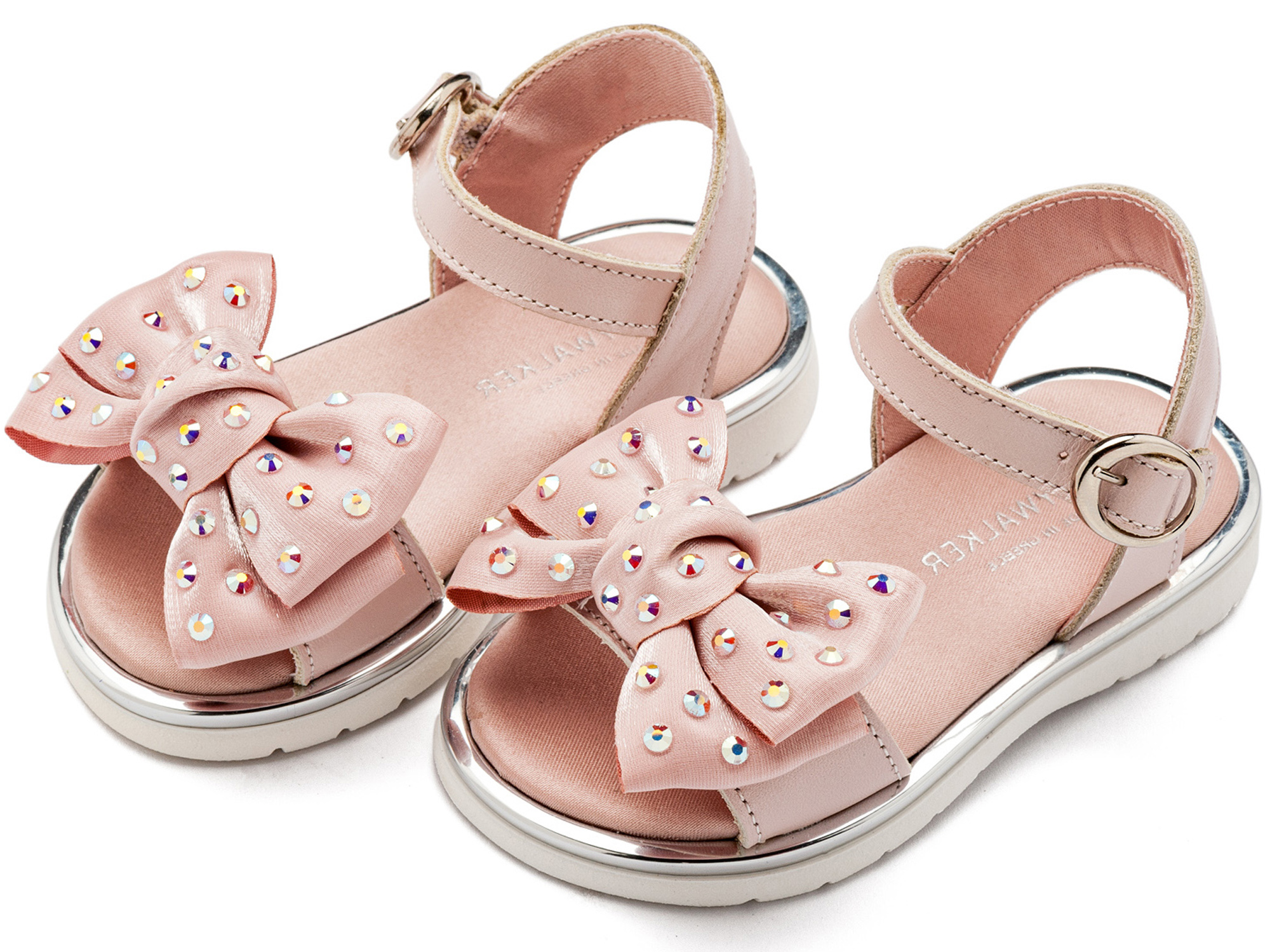 Πέδιλο με Φιόγκο και Στρας LU6122 Ροζ - Image 3