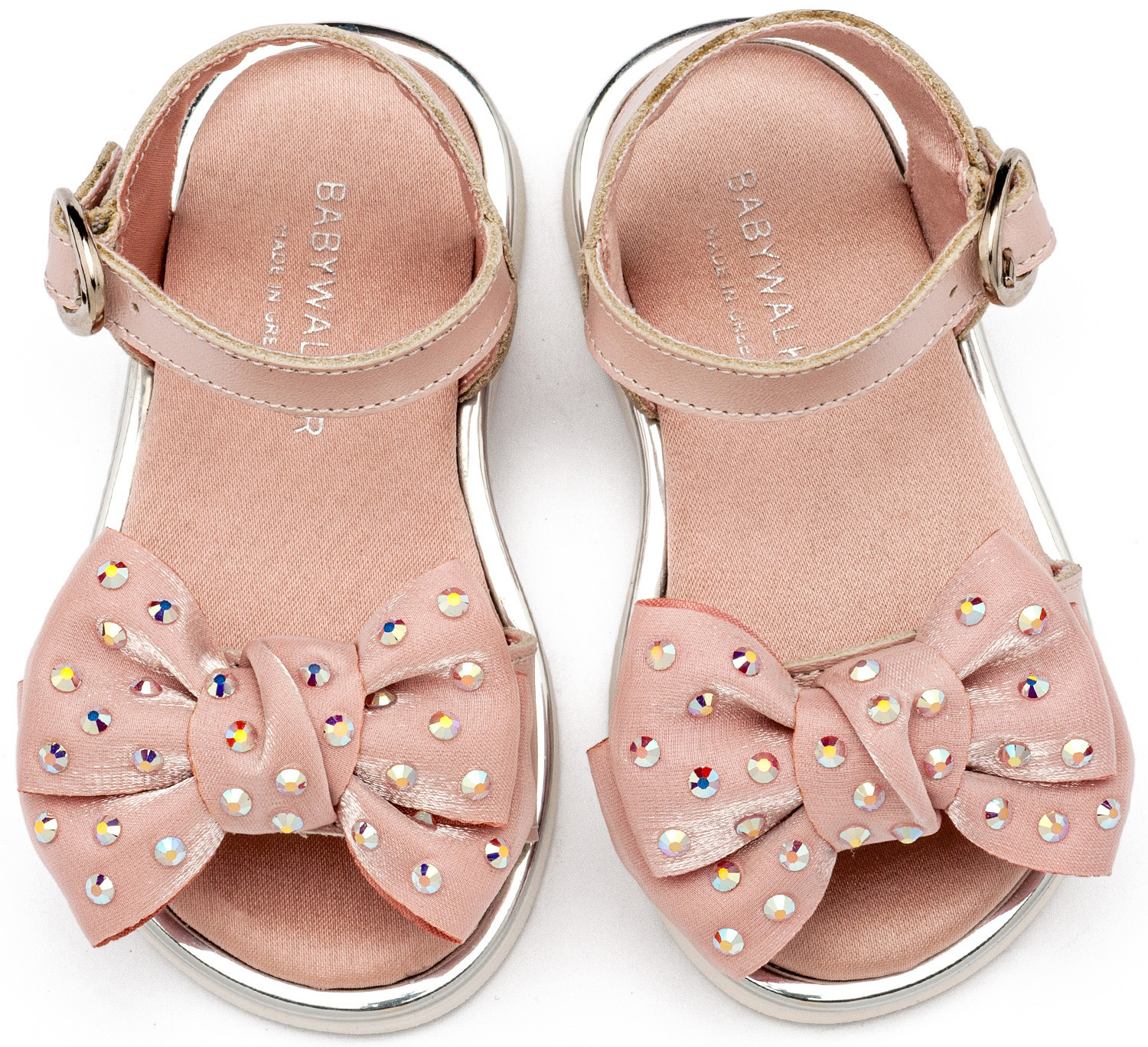 Πέδιλο με Φιόγκο και Στρας LU6122 Ροζ - Image 2