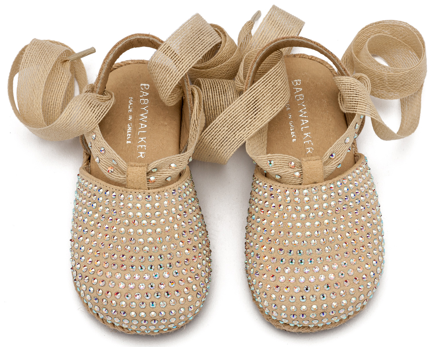 Εσπαντρίγια με Swarovski LU6123 Εκρού - Image 2