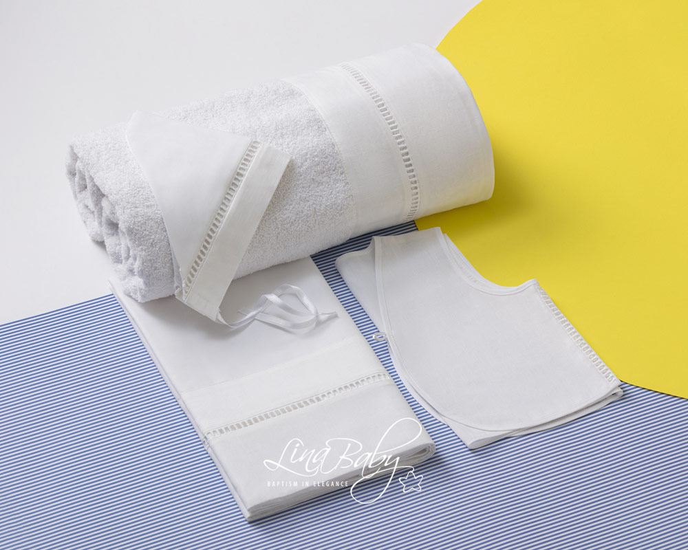 Lina Baby Σετ Λαδόπανο LB-1308 Greek Island White