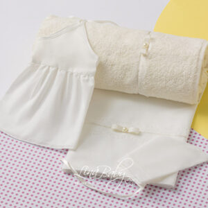 Lina Baby Σετ Λαδόπανο Pepita LB-1470 Ivory