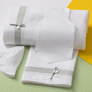 Lina Baby Σετ Λαδόπανο LB-1493 Colin White/Ivory