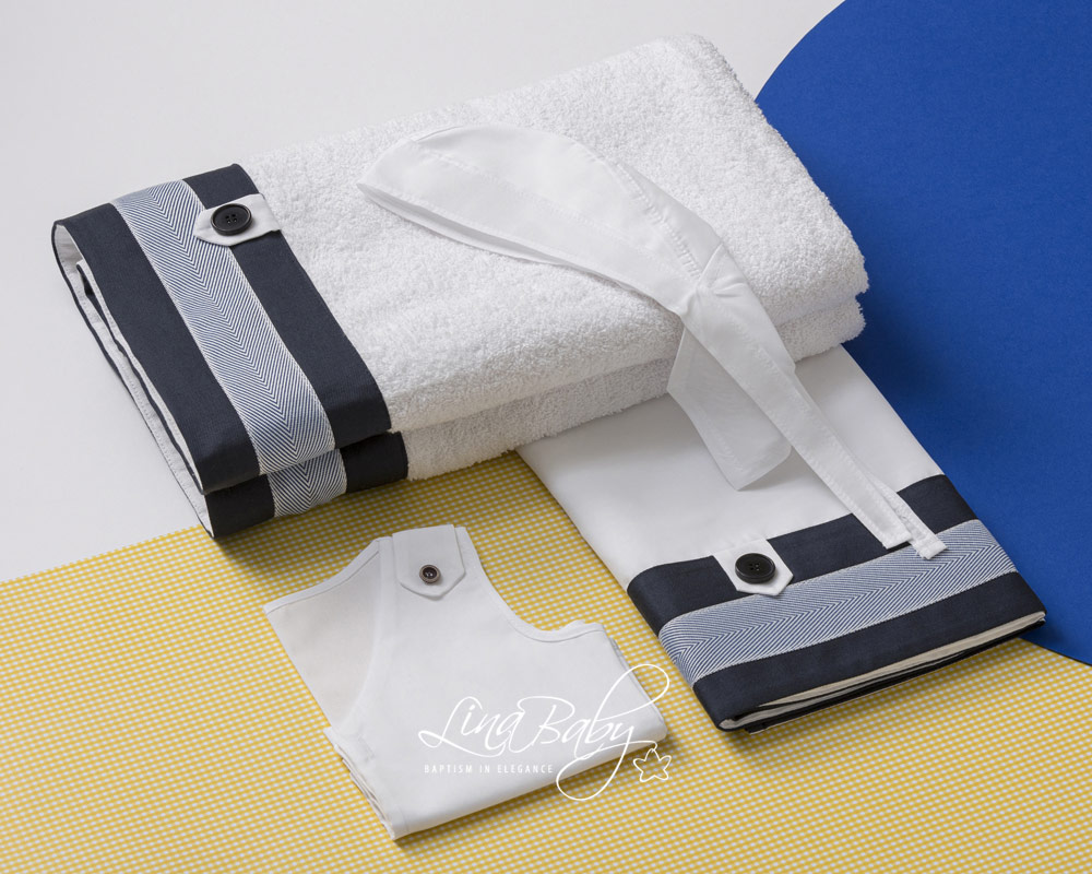 Lina Baby Σετ Λαδόπανο LB-1505 Captain Hook White