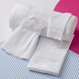 Lina Baby Σετ Λαδόπανο Broderie Anglaise LB-1511 White