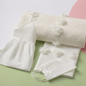 Lina Baby Σετ Λαδόπανο Bouquet LB-1527 Ivory