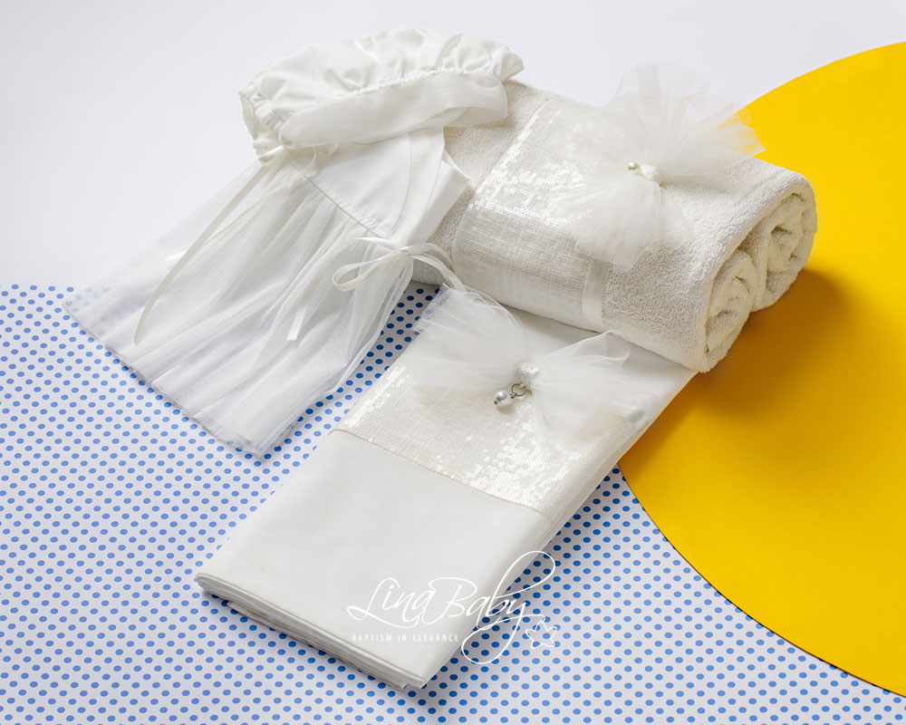 Lina Baby Σετ Λαδόπανο Pearl 1531 Ivory