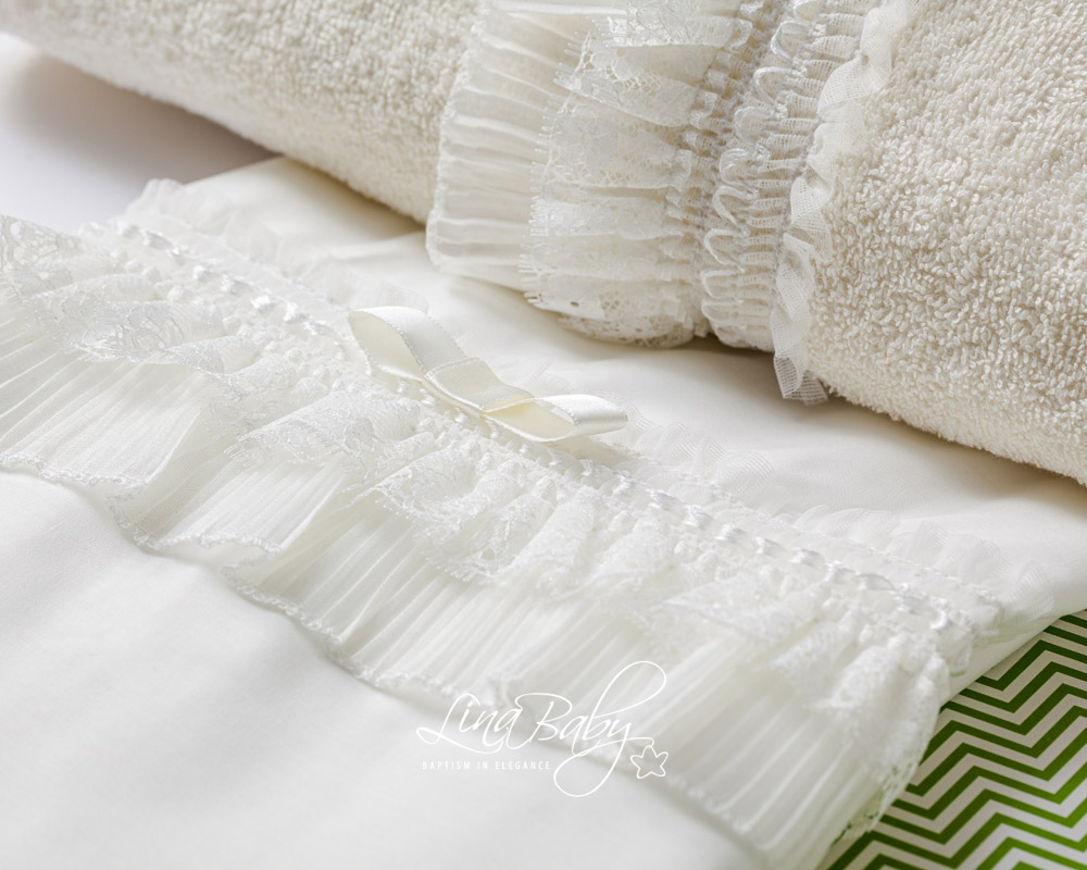 Lina Baby Σετ Λαδόπανο Erietta LB-1542 Ivory - Image 2