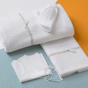 Lina Baby Σετ Λαδόπανο LB-1547 Ithaca White