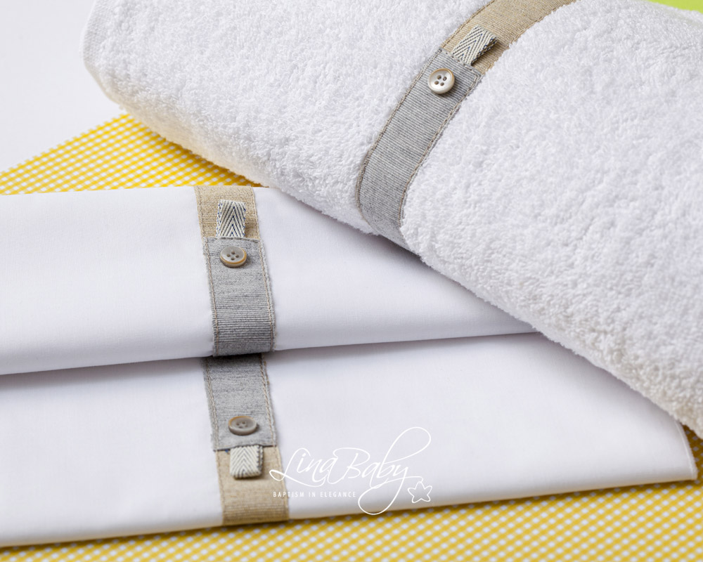 Lina Baby Σετ Λαδόπανο LB-1553 Alex White - Image 2