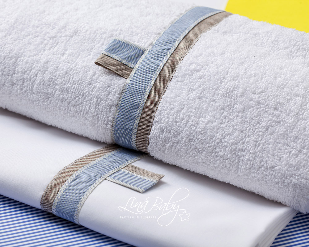 Lina Baby Σετ Λαδόπανο LB-1554 Adam White - Image 2