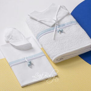 Lina Baby Σετ Λαδόπανο Baby Boom LB-1556 White