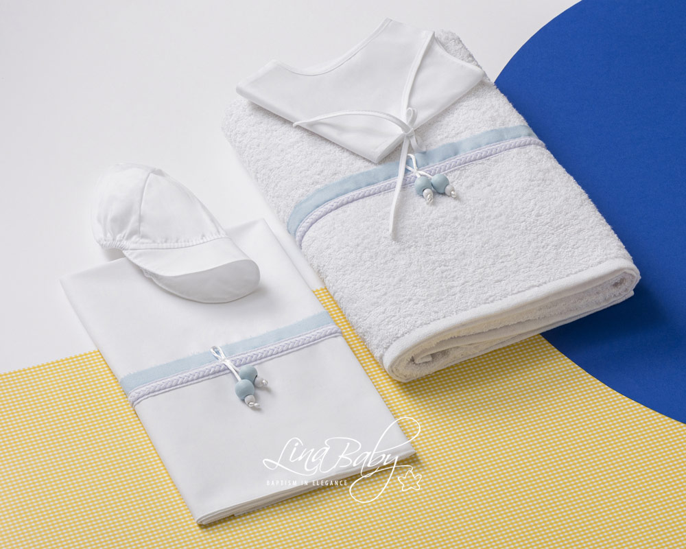 Lina Baby Σετ Λαδόπανο Baby Boom LB-1556 White