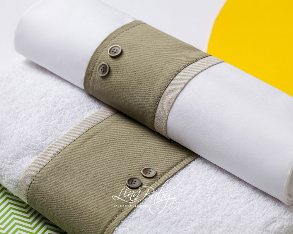 Lina Baby Σετ Λαδόπανο LB-1557 Byron White/Ivory - Image 2