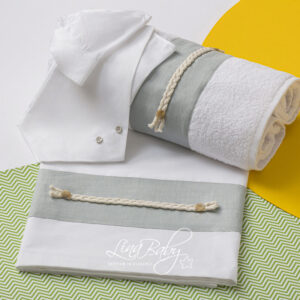 Lina Baby Σετ Λαδόπανο LB-1559 Maximus White