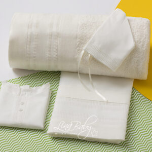 Lina Baby Σετ Λαδόπανο Pavlos LB-1561 Ivory