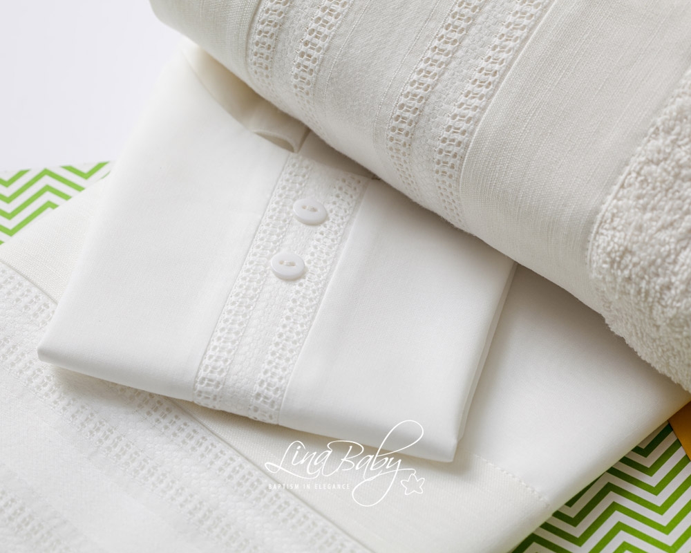 Lina Baby Σετ Λαδόπανο Pavlos LB-1561 Ivory - Image 2