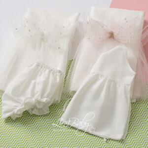 Lina Baby Σετ Λαδόπανο Bianca LB-1563 Ivory Pink
