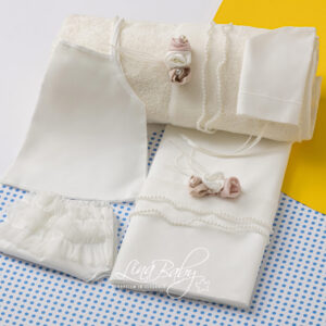 Lina Baby Σετ Λαδόπανο Ciara LB-1565 Ivory