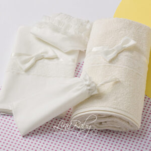 Lina Baby Σετ Λαδόπανο Caroline LB-1566 Ivory