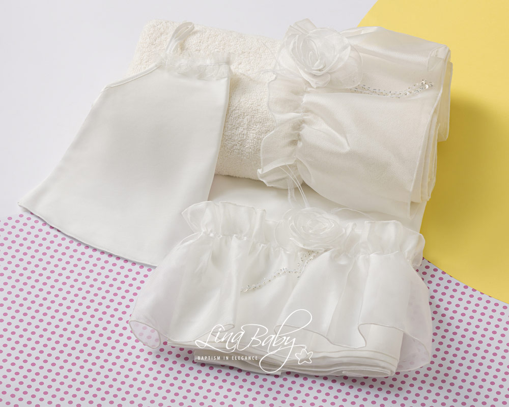 Lina Baby Σετ Λαδόπανο Valeria 1568 Ivory