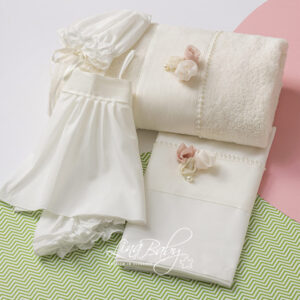 Lina Baby Σετ Λαδόπανο Cloelia LB-1569 Ivory