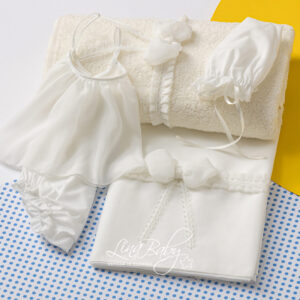 Lina Baby Σετ Λαδόπανο Alcyone LB-1571 Ivory