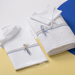 Lina Baby Σετ Λαδόπανο Nicky LB-1577 White