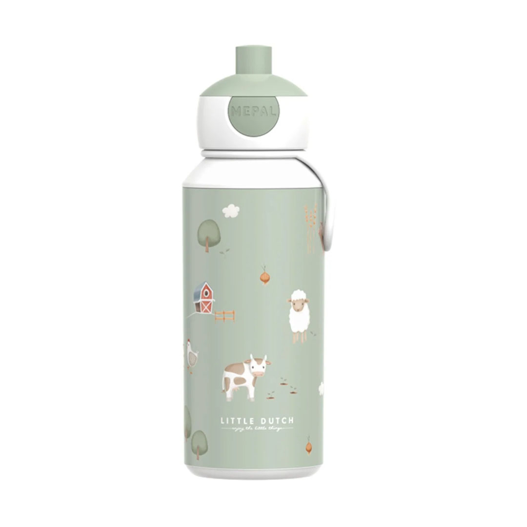 Little Dutch Μπουκάλι με pop-up στόμιο Little Farm 400ml
