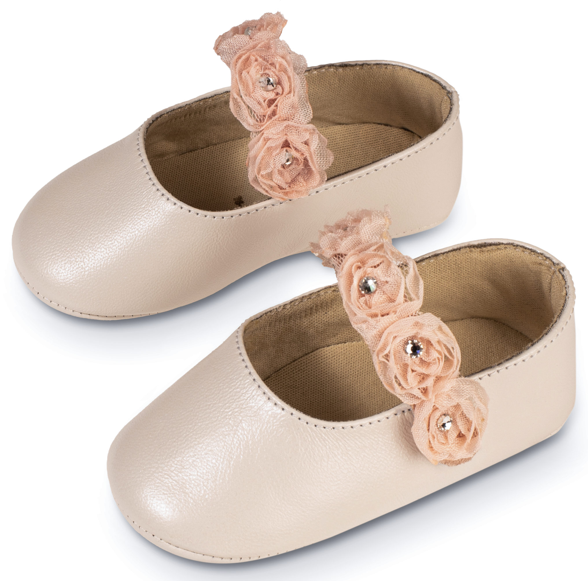 Γοβάκι Μονή Μπαρέτα MI1638 Εκρού Ροζ - Image 3