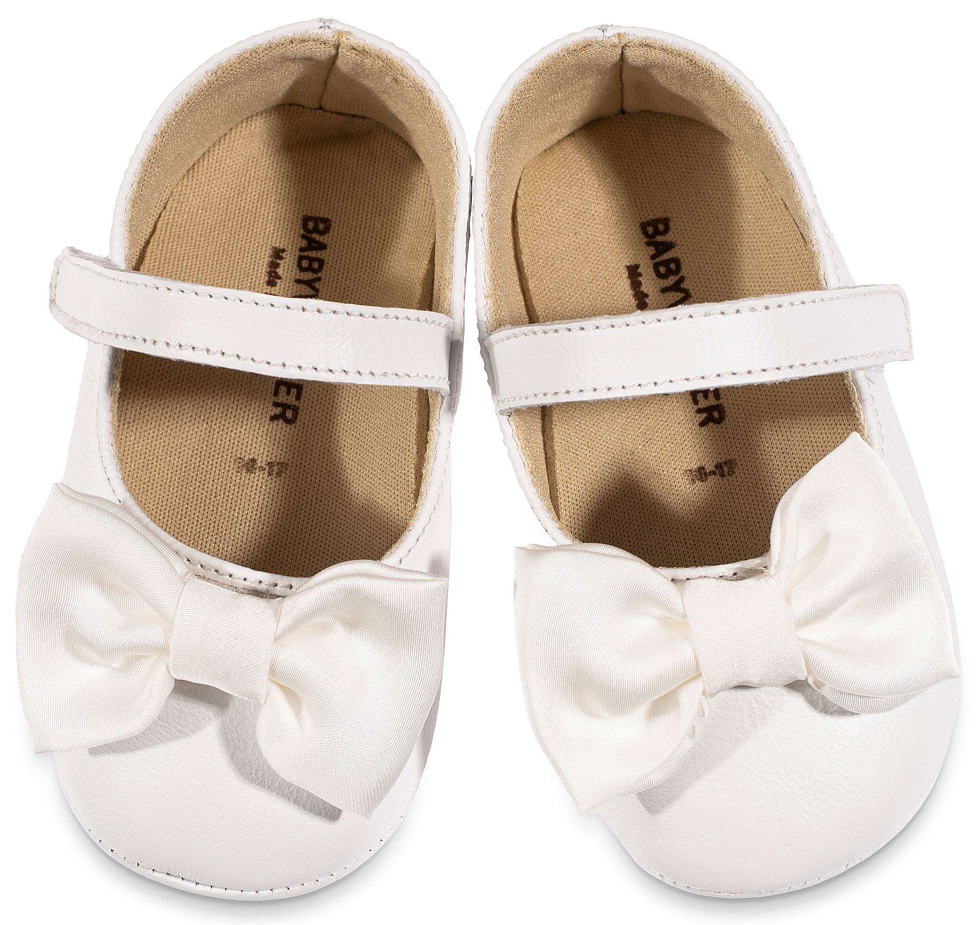 Γοβάκι Μονή Μπαρέτα με Υφασμάτινο Χειροποίητο Φιογκάκι MI1646-WHITE - Image 3