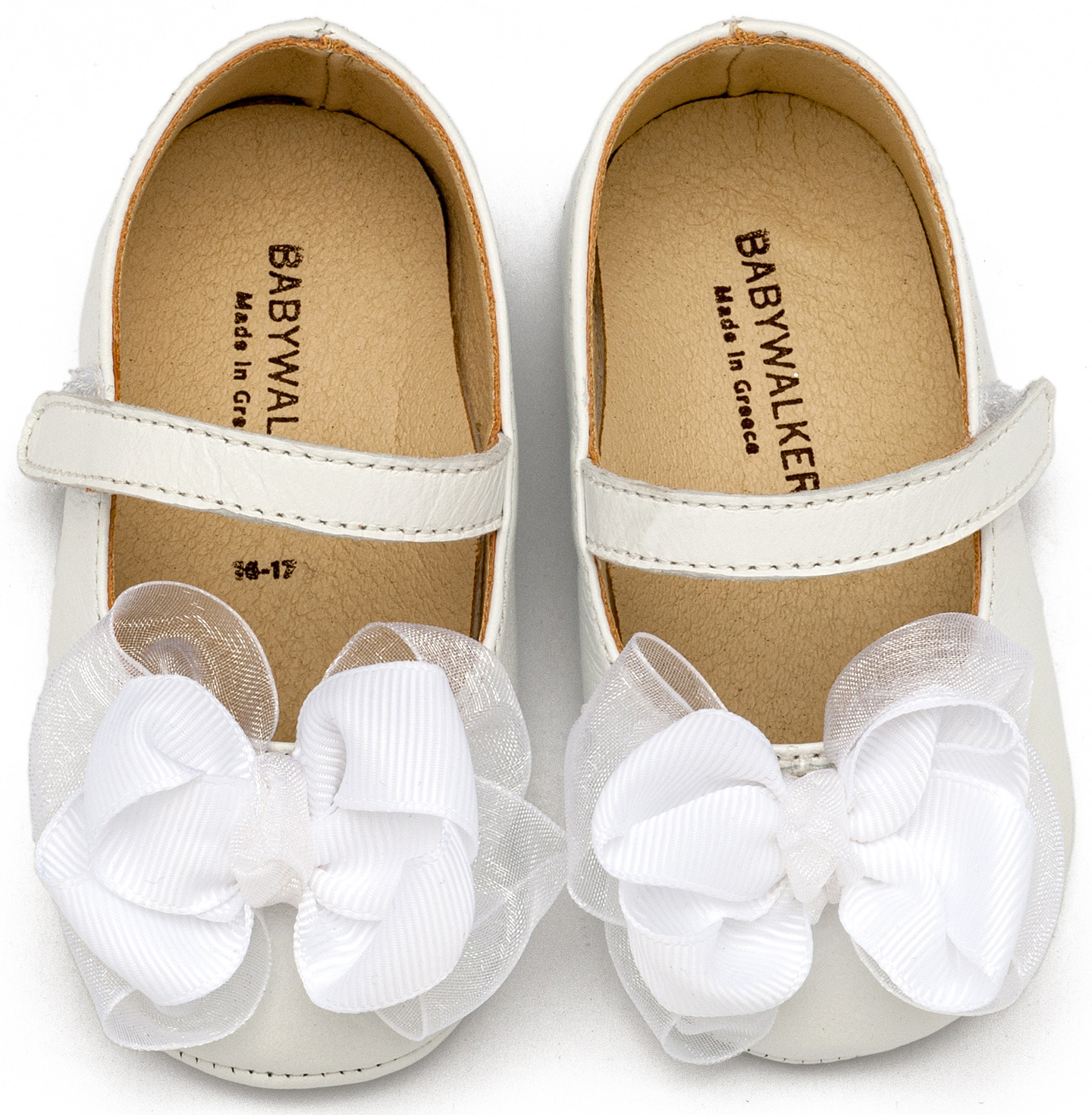 Γοβάκι Μονή Μπαρέτα με Υφασμάτινο Χειροποίητο Φιογκάκι MI1652-WHITE - Image 3