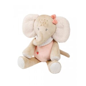 FLO, ERNEST & OLI. Λούτρινο ελεφαντάκι Oli (ροζ) N682008