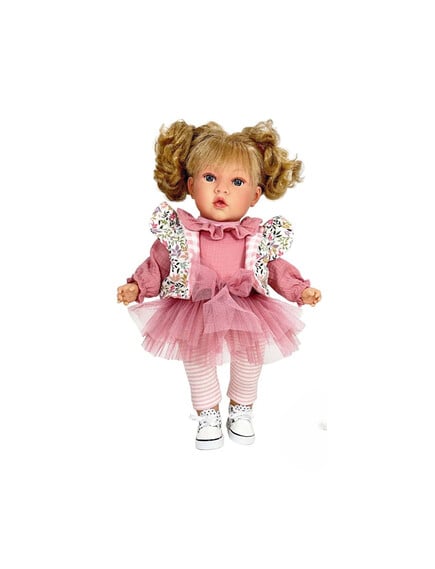 Nines D'Onil: Susette Χειροποίητη Κούκλα με κοτσιδάκια - 45 εκ.