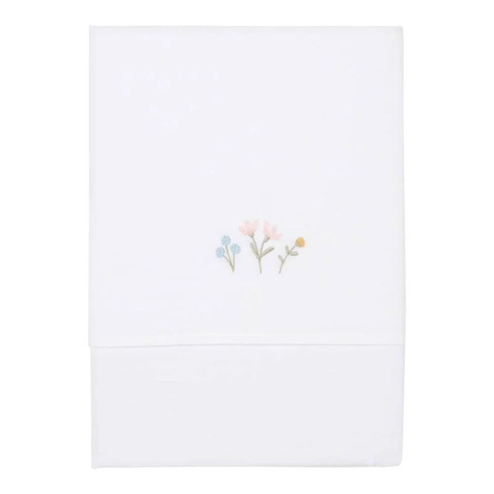 Little Dutch Σεντόνι για λίκνο με κέντημα Flowers & Butterflies 100 x 70 LD10241450