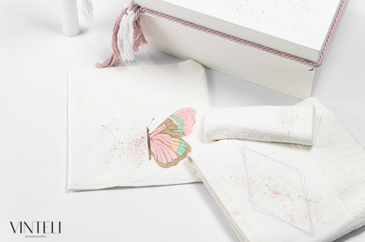 Σετ βάπτισης κορίτσι με θέμα πεταλούδα - Image 4