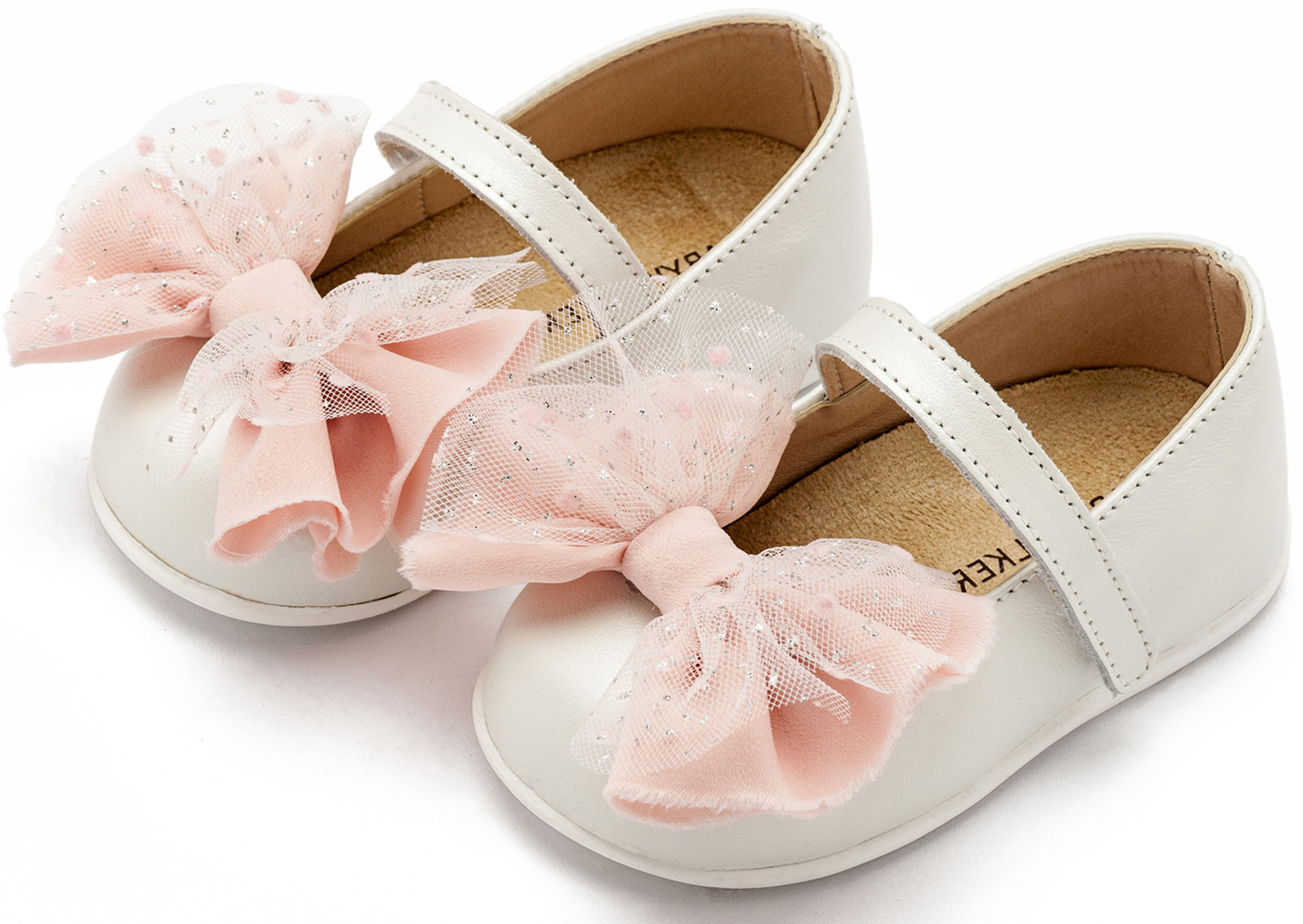 Γοβάκι Μονή Μπαρέτα με Φιόγκο PRI2638 Εκρού Ροζ - Image 3