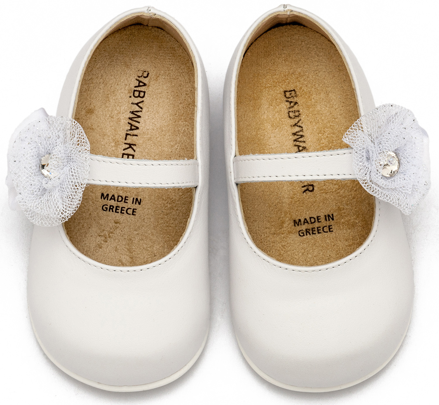 Γοβάκι Μονή Μπαρέτα με Διακοσμητικό Λουλούδι PRI2642 Λευκό - Image 2