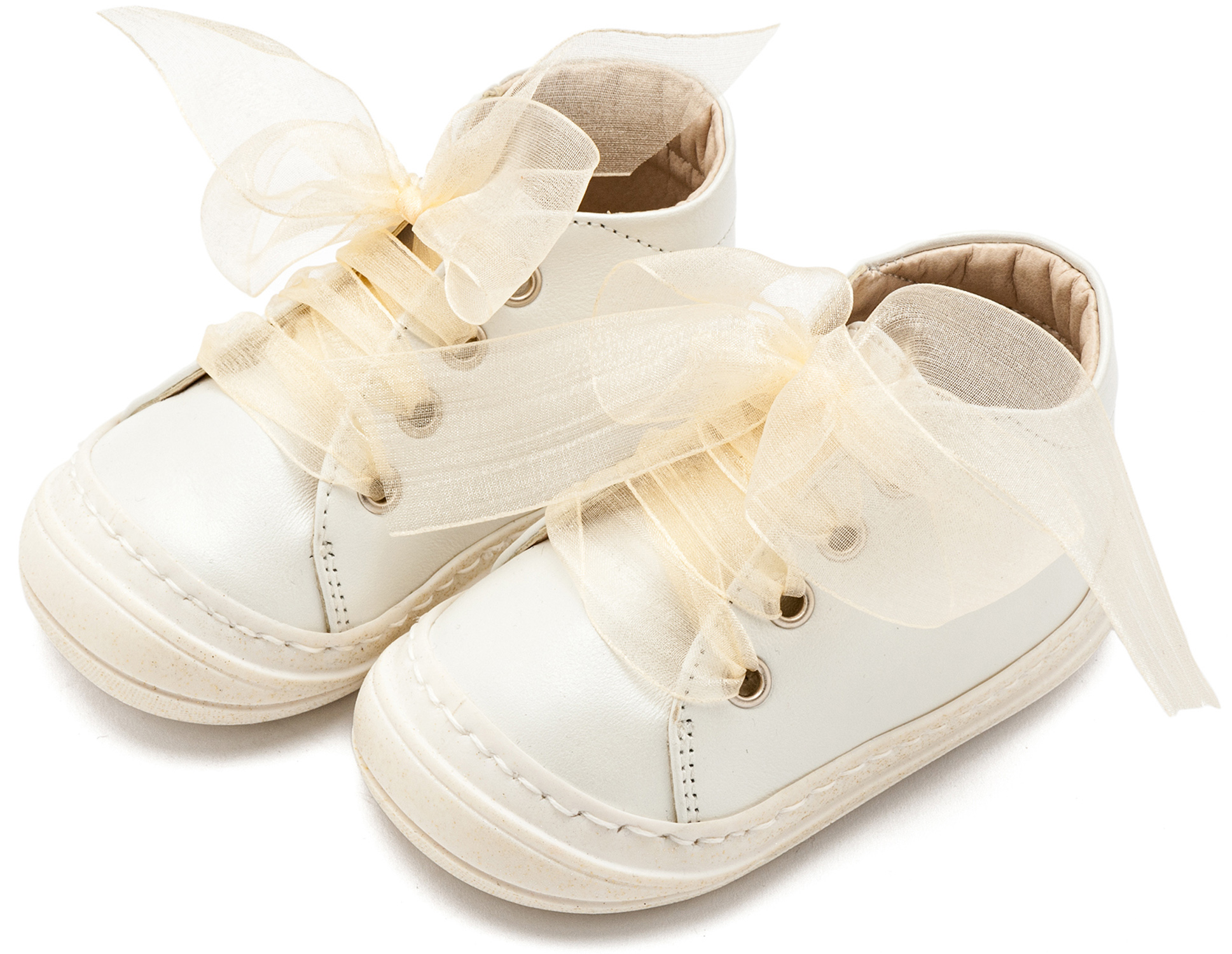 Σνίκερ με Κορδέλα PRI2644 Εκρού - Image 3