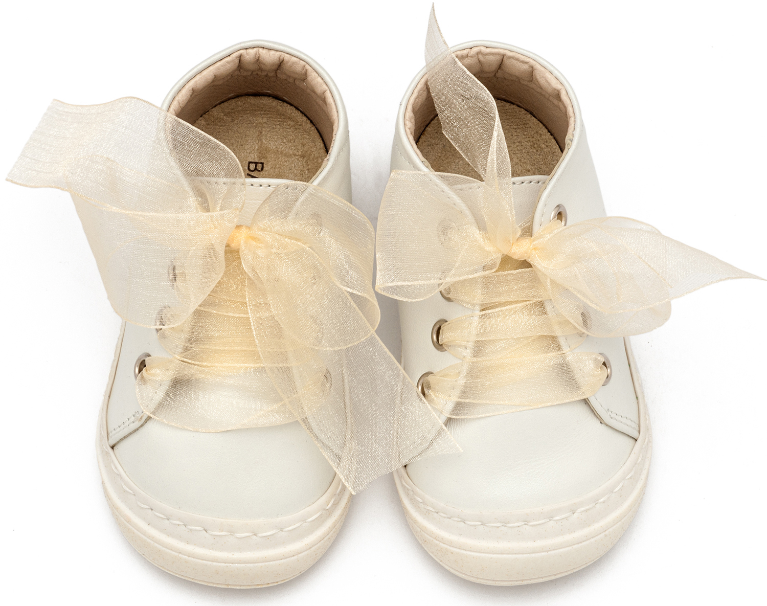 Σνίκερ με Κορδέλα PRI2644 Εκρού - Image 2