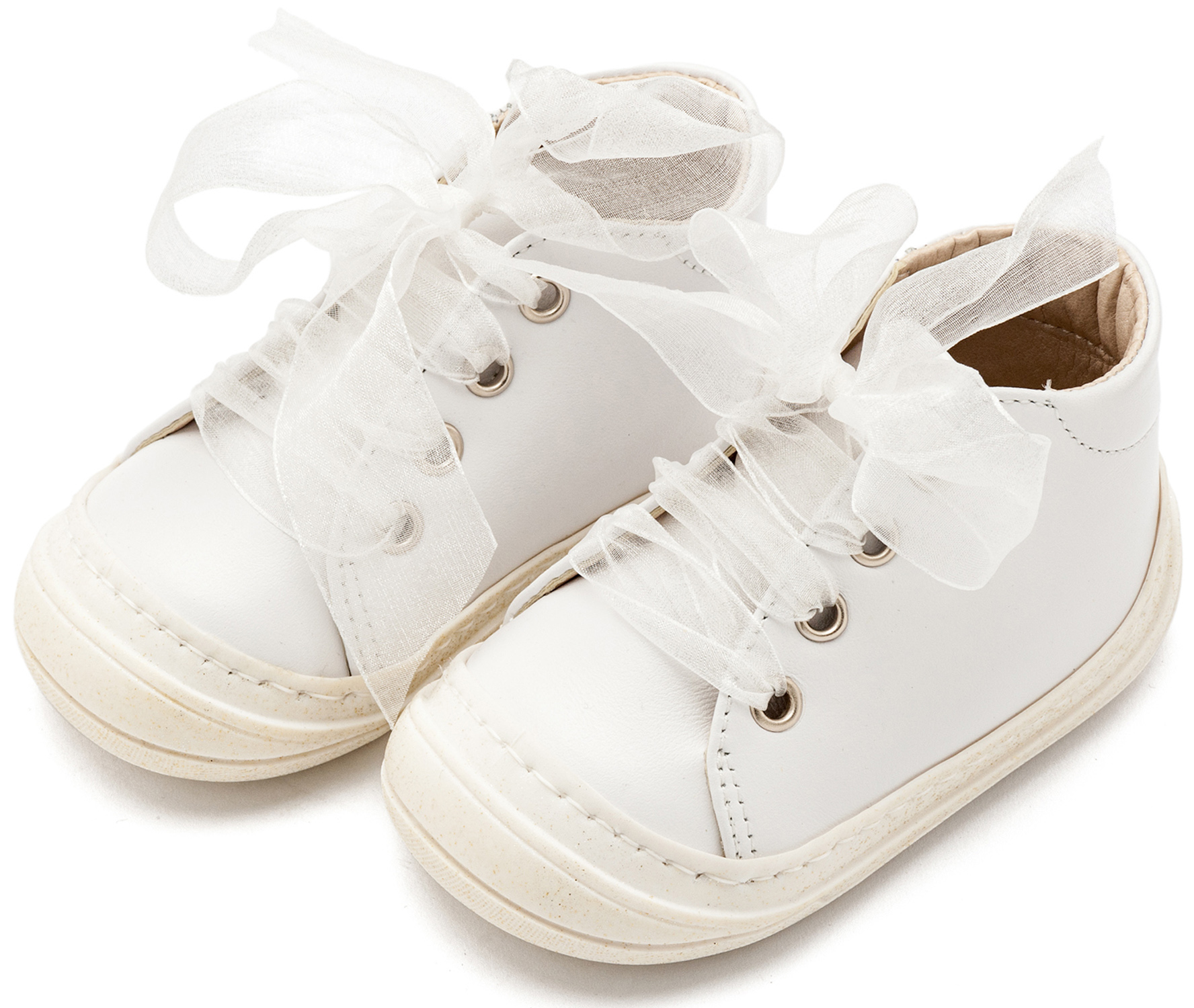 Σνίκερ με Κορδέλα PRI2644 Λευκό - Image 3