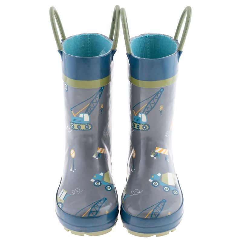 Stephen Joseph Αδιάβροχες Παιδικές Γαλότσες Construction Γκρι SJ880109 - Image 2